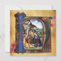 NATIVIDAD NAVIDADES MONOGRAM PARCHMENT Gem Azul
