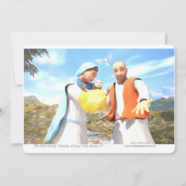 Invitación Nativity of Jesus - The Holy Family  (Anverso)