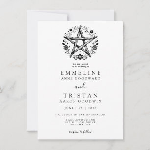 Invitación Naturaleza bohemiana rusa Pagan Wicca Boda