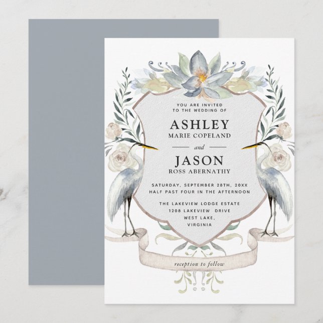 Invitación Naturaleza de vida silvestre inspirado en el Boda  (Anverso / Reverso)