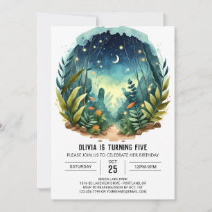 Invitación Naturaleza encantada Pine Woodland Cumpleaños