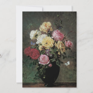 Invitación Naturaleza muerta con flores en jarrón de Olaf Her