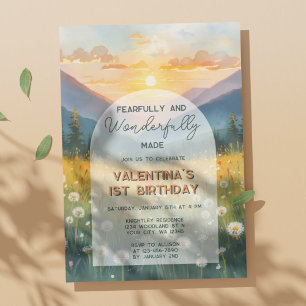 Invitación Naturaleza Temible y Maravillosamente Hecha Cumple