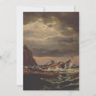 Invitación Naufragio en la costa noruega por Johan Dahl
