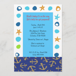 Invitación náutica de Baby Shower
