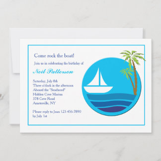 Invitación náutica de navegación fluida