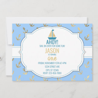 INVITACIÓN NÁUTICA DEL CUMPLEAÑOS
