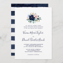 Invitación Náutica moderna | Boda tradicional floral