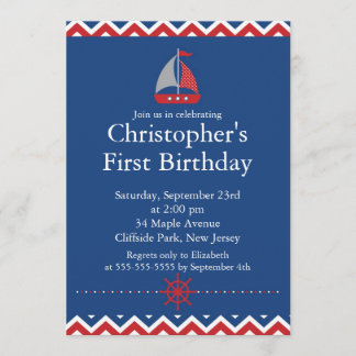 Invitación náutica moderna de la fiesta de