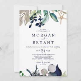Invitación Náutica moderna | Greenery Casual Boda Invitati