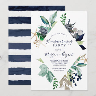 Invitación Náutica moderna   Verdor Fiesta para el calentamie