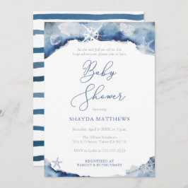 Invitación Nautical Adventure Ocean Baby Shower for Boy