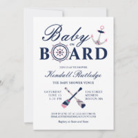 Nautical Anchor Baby On Board Chica Baby Shower