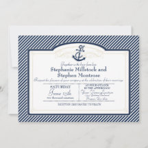Nautical Anchor Boat Diagonal Stripes Swirl Modern