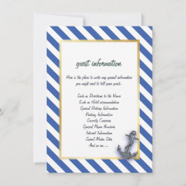 Invitación Nautical Bote Anchor Fabulous Sailing Boda