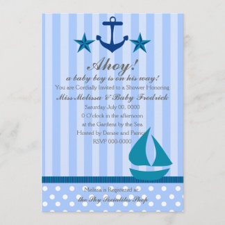 Invitación Nautical Boy