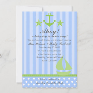 Invitación Nautical Boy