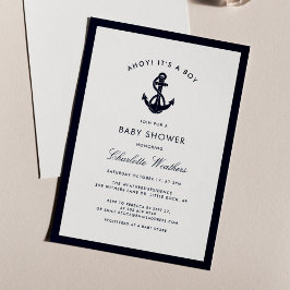 Invitación Nautical Boy Baby Shower