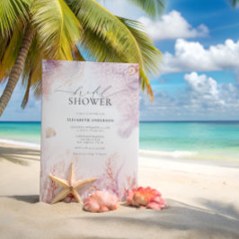 Invitación Náutico subacuático | Ducha nupcial costera