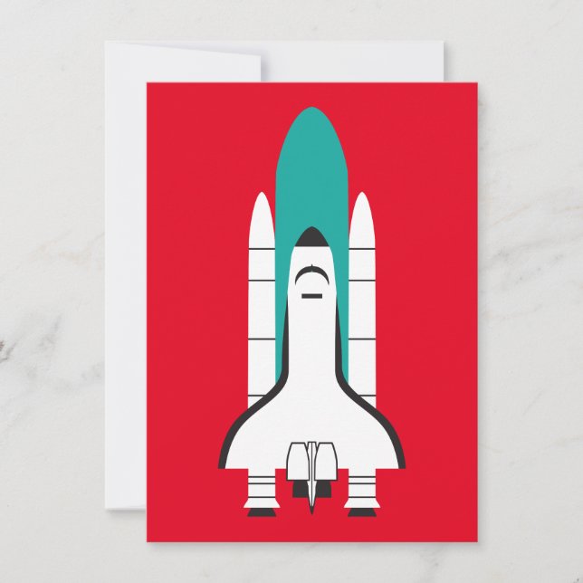 Invitación nave espacial (Anverso)