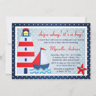 Invitación Navegar por la Baby Shower