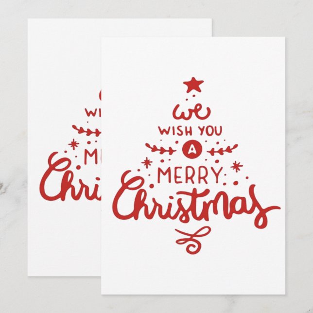 Invitación Navidad  (Anverso / Reverso)