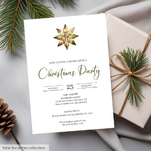 Invitación Navidad acuarela minimalista terrosa neutra acoged