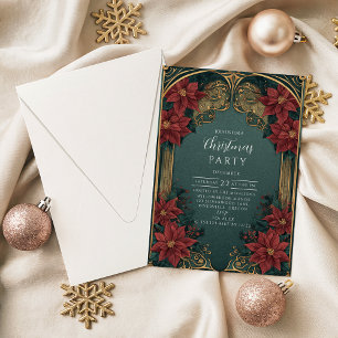 Invitación Navidad Barroca Esmeralda