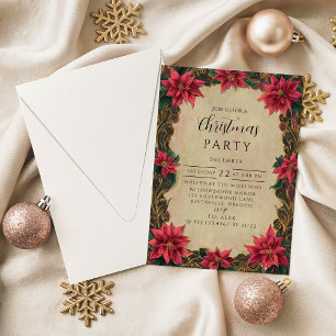 Invitación Navidad Barroca Vintage