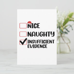 Invitación Navidad Bueno Malo Evidencia Insuficiente