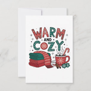 Invitación Navidad Cálida Y Acogedora Chocolate Caliente