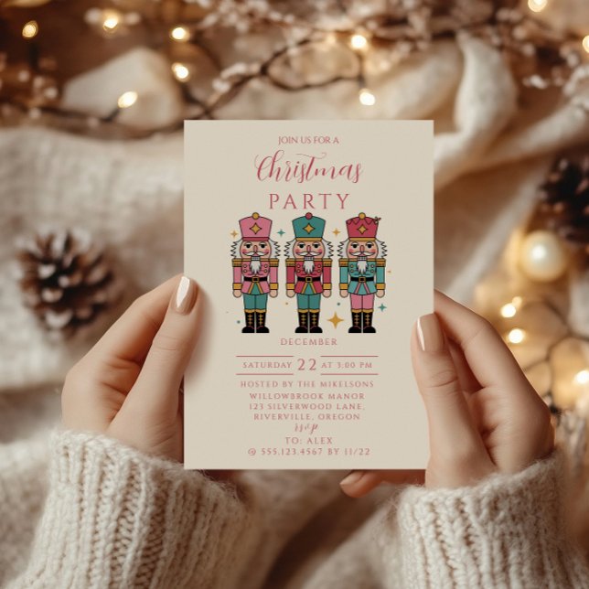 Invitación Navidad Colorida Cascanueces (Subido por el creador)