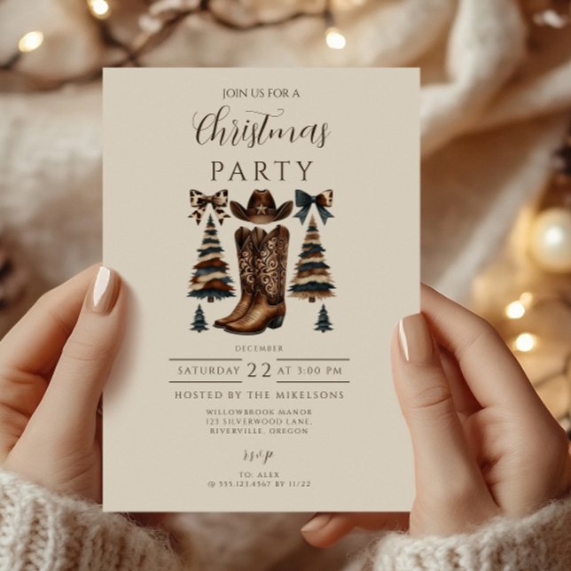 Invitación Navidad con Arco Occidental de Vaquera (Subido por el creador)