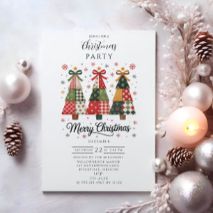 Invitación Navidad de Patchwork