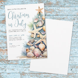 Invitación Navidad de Playa en Julio
