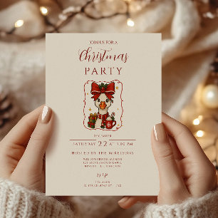 Invitación Navidad del Ganso Tonto