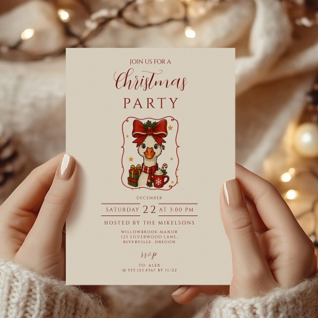 Invitación Navidad del Ganso Tonto (Subido por el creador)