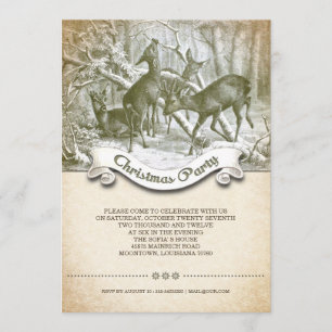 Invitación Navidad del vintage