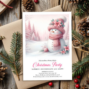 Invitación Navidad digital editable para niños de hombre de n