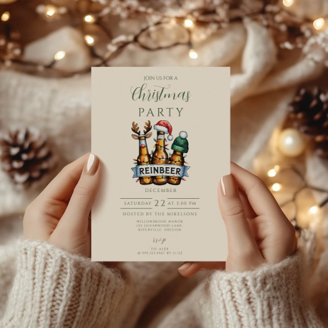 Invitación Navidad Divertida de Reinbeer (Subido por el creador)