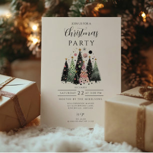 Invitación Navidad en el Bosque Rosa