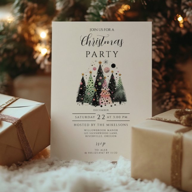 Invitación Navidad en el Bosque Rosa (Subido por el creador)