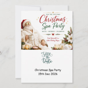 Invitación Navidad en Julio con SANTA CLAUS Guarda la fecha