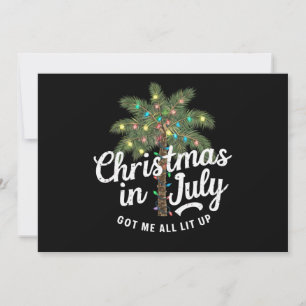 Invitación Navidad en Julio Me Tiene Todo Encendido 