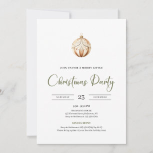 Invitación Navidad escandinava en verde salvia neutral acoged