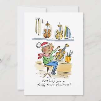 Invitación Navidad Finamente Ajustada