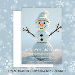 Invitación Navidad Golf Ball Snowman<br><div class="desc">Invitación moderna y agradable para fiestas de vacaciones con un pequeño y feliz muñeco de nieve hecho de bolas de golf apiladas. Atrás incluye un mensaje personalizable. Desee a sus amigos y familiares el más cálido de sus vacaciones con un toque de su deporte favorito - golf. ¿Necesita ayuda para...</div>
