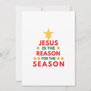 Invitación Navidad Jesús es la razón de la temporada
