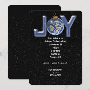 Invitación Navidad Joy Fiesta invitar