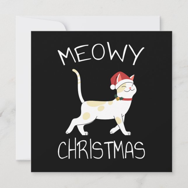Invitación Navidad Meowy - Divertida Navidad 2022   (Anverso)
